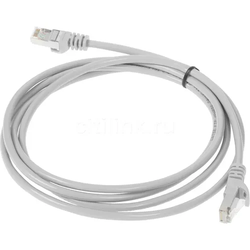 Патч-корд PREMIER NA102-FTP-C5E-2M литой (molded), FTP, кат.5E, 2м, 4 пары, алюминий омедненный, многожильный, серый