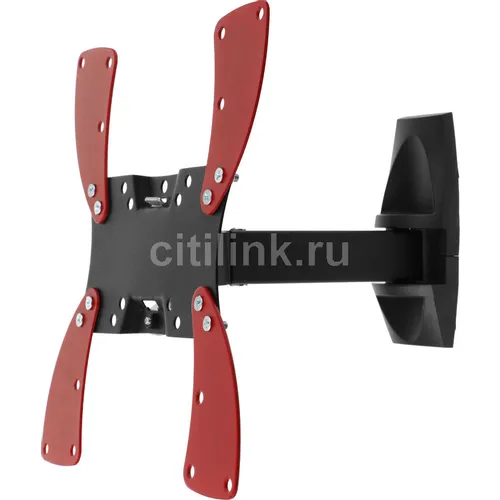 Кронштейн для телевизора Holder LCDS-5020, 22-42", настенный, поворот и наклон, черный глянец [lcds-5020 glossy]
