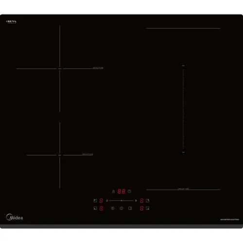 Индукционная варочная поверхность Midea MIH65783F, конфорок: 4 шт., стеклокерамика, независимая, черный