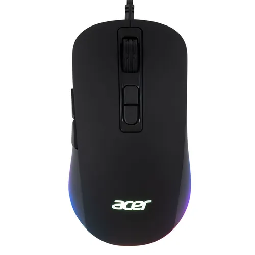 Мышь проводная Acer OMW135, игровая, оптическая, USB, 6400dpi, черный [zl.mceee.019]