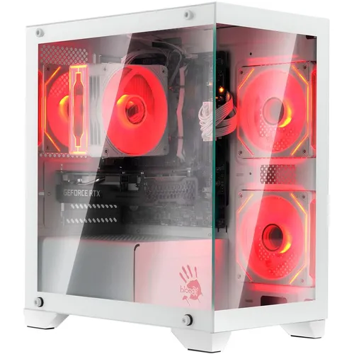 Корпус mATX BLOODY BD-CC103, Mini-Tower, без БП, белый [bd-cc103-wh]