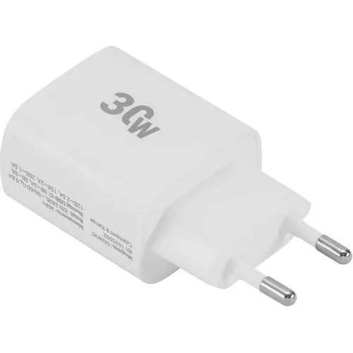 Сетевое зарядное устройство Digma DGW3C, USB-C, 30Вт, 3A, белый [dgw3c0f010wh]
