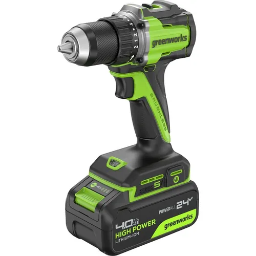 Дрель-шуруповерт GREENWORKS DD560, 4Ач, с одним аккумулятором [3708407cub]