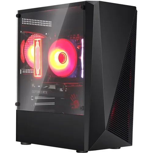 Корпус mATX BLOODY BD-CC102F, Midi-Tower, без БП, черный [bd-cc102f-bk]