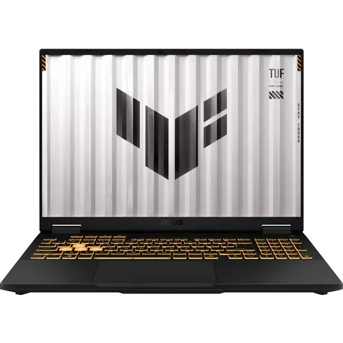 Ноутбук игровой ASUS TUF Gaming F16 FX608JMI-TU254, 16", 2025, IPS, Intel Core i5 14450HX 2.4ГГц, 10-ядерный, 16ГБ DDR5, 512ГБ SSD, NVIDIA GeForce RTX 5060 для ноутбуков - 8 ГБ, TGP 115Вт, без операционной системы, серый [90nr0nb1-m00dm0]