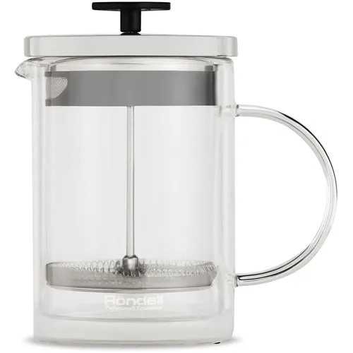 Френч-пресс Rondell Dual RDS-1063, 0.8л, прозрачный