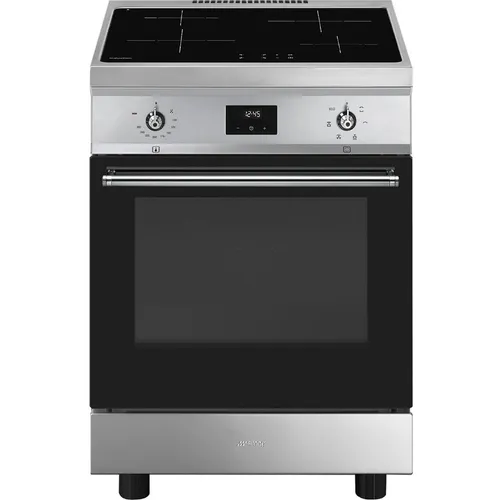 Электрическая плита SMEG C6IMXT2, закаленное стекло, без крышки, нержавеющая сталь