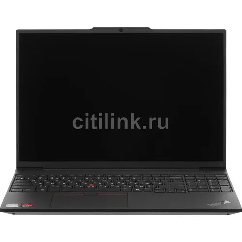 Ноутбук Lenovo ThinkPad E16 G2, 16", 2025, IPS, AMD Ryzen 7 7735U 2.7ГГц, 8-ядерный, 32ГБ DDR5, 512ГБ SSD, AMD Radeon 680M, без операционной системы, черный [21m6s1f000_32g]