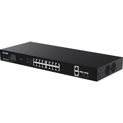 Коммутатор TENDA TEG1120P-16-150W, неуправляемый