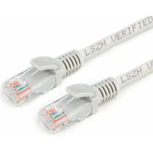 Патч-корд CABLEXPERT PP31-5M литой (molded), UTP, кат.5E, 5м, 4 пары, 24AWG, медь, многожильный, серый