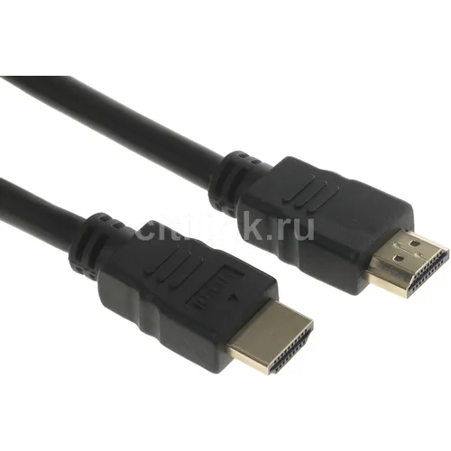Кабель аудио-видео PREMIER 5-813 5.0, HDMI (m) - HDMI (m), ver 2.0, 5м, GOLD, ф/фильтр, черный