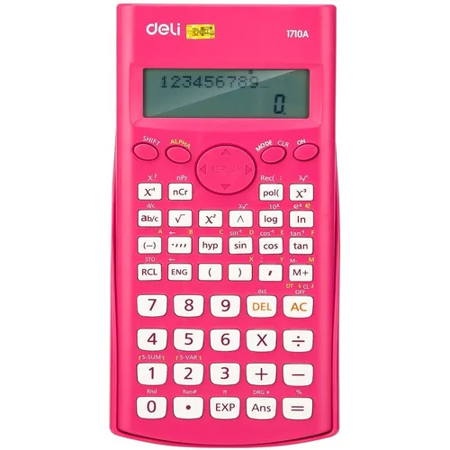 Калькулятор Deli E1710A/RED, 10+2-разрядный, красный