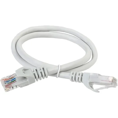 Патч-корд ITK вилка RJ-45, вилка RJ-45, кат.5E, ПВХ, 3м, серый [pc01-c5eu-3m]