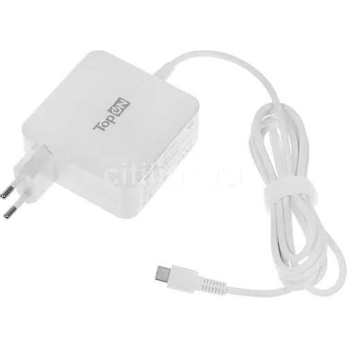 Адаптер питания TopON TOP-UC65W, 5 - 20 В, 3.25A, 65Вт, белый [102449]