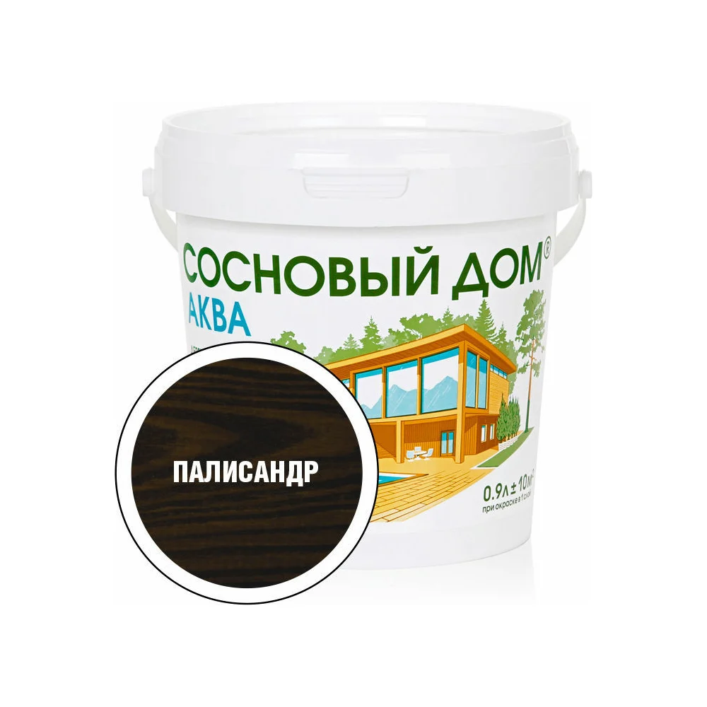 Акриловый декоративный антисептик для дерева ЗАО Декарт «Сосновый Дом» АКВА 28849