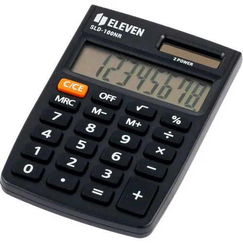 Калькулятор ELEVEN SLD-100NR, 8-разрядный, черный