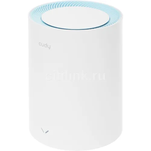 Бесшовный Mesh роутер CUDY M1200, Wi-Fi 5, AC1200, 2.4/5ГГц, 1 LAN, белый [m1200(1-pack)]