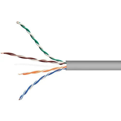Кабель CABLEXPERT UPC-5051E-SOL/50 UTP, кат.5E, 50м, 4 пары, 24AWG, 0.51мм, алюминий омедненный, одножильный, серый