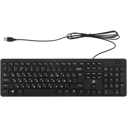 Клавиатура Oklick K733, проводная, USB, мембранная, черный