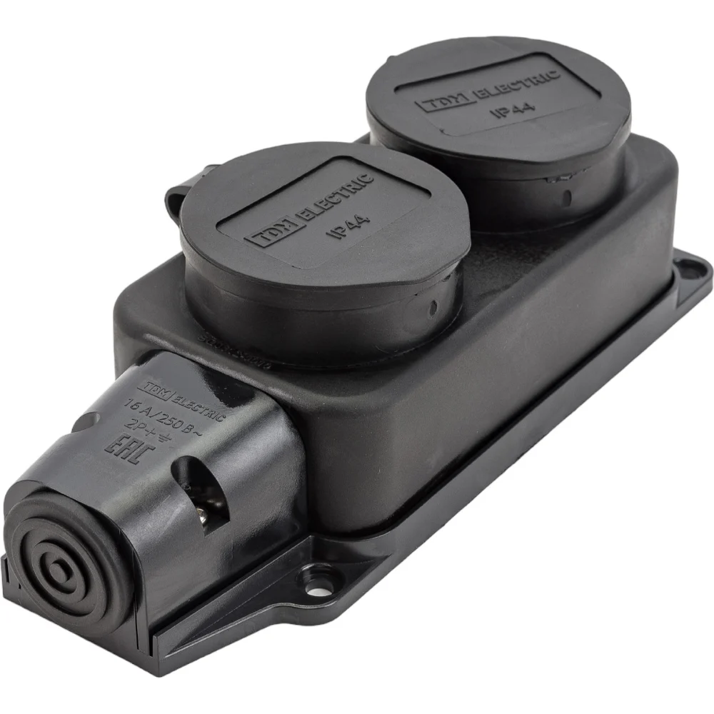 Двухместная розетка TDM ELECTRIC SQ0612-0010