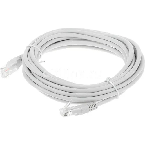 Патч-корд LanMaster вилка RJ-45, вилка RJ-45, кат.5E, ПВХ, 5м, серый [twt-45-45-5.0-gy]