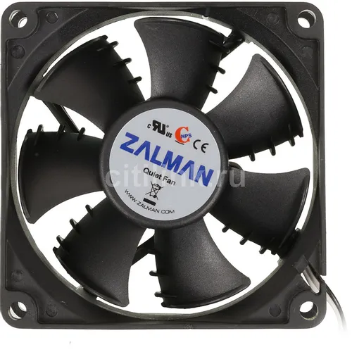Вентилятор Zalman ZM-F1 Plus (SF) 80мм, 3-pin, 2000об/мин, 20 - 23 дБ, черный, Ret