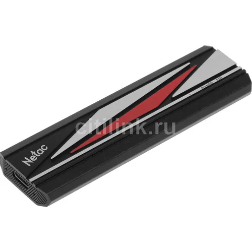 2ТБ Внешний диск SSD NETAC ZX20L NT01ZX20L-002T-32BK, USB-C, запись - 1800МБ/с, чтение - 2000МБ/с, черный