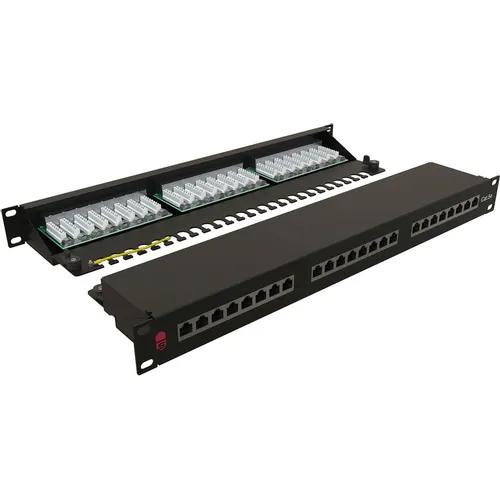 Патч-панель Sysmatrix PP 1901U.S245ES.N 19" 1U 24xRJ45 кат.5E FTP