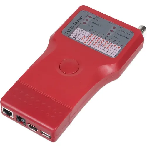 Кабельный тестер CABEUS CT-SLT-5-1 красный