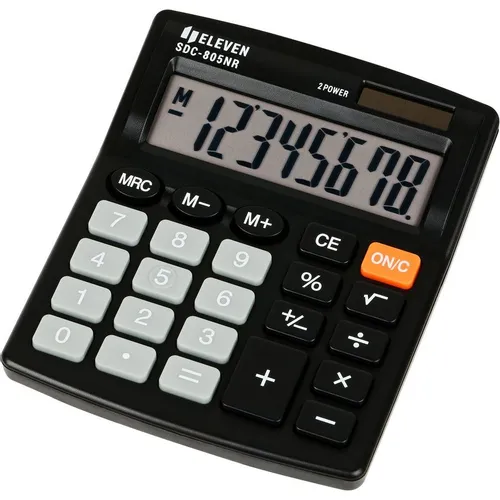 Калькулятор ELEVEN SDC-805NR, 8-разрядный, черный