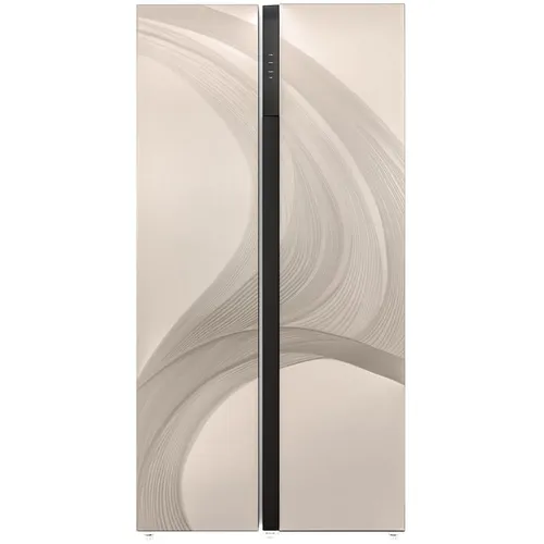 Холодильник двухкамерный LEX LSB530GLID WIND Total No Frost, Side by Side, инверторный, золотистый