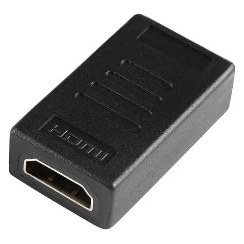 Адаптер аудио-видео Buro HDMI (f) - HDMI (f), GOLD, черный [bhp-adp-hdmi-2.0]