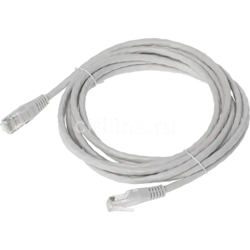 Патч-корд REXANT вилка RJ-45, вилка RJ-45, кат.5E, ПВХ, 3м, серый [18-1006]