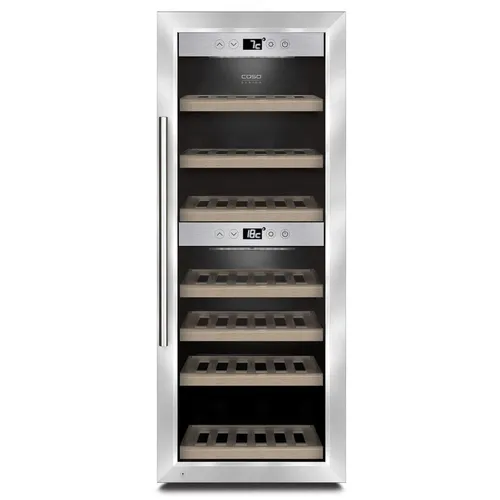 Винный шкаф однокамерный CASO WineComfort 380 Smart нержавеющая сталь/черный