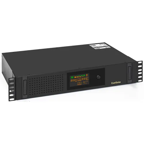 ИБП EXEGATE ServerRM UNL-850.LCD.AVR.2SH.3C13.USB.2U, 850ВA [ex297737rus]