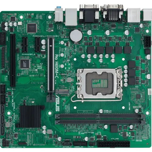 Материнская плата ASUS PRO H610M-C-CSM, Socket LGA 1700, Intel H610, mATX, Ret