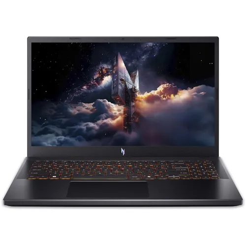 Ноутбук игровой Acer Nitro V 15 ANV15-52-5546, 15.6", IPS, Intel Core 5 210H 2.2ГГц, 8-ядерный, 16ГБ DDR4, 512ГБ SSD, NVIDIA GeForce RTX 5050 для ноутбуков - 8 ГБ, TGP 100Вт, без операционной системы, черный [nh.qz7cd.00b]