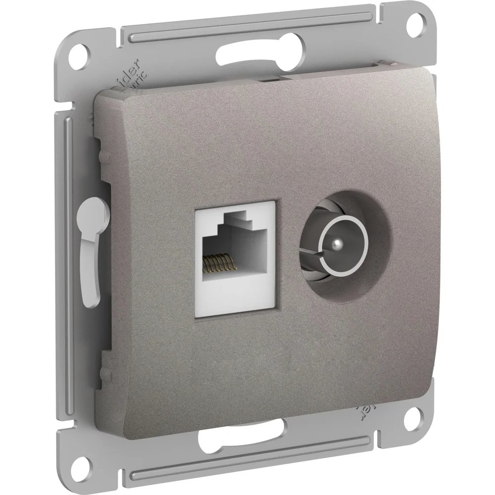 Двойная розетка Systeme Electric Glossa GSL001289