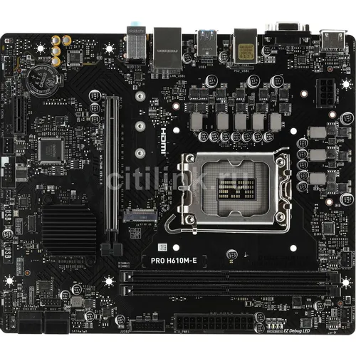 Материнская плата MSI PRO H610M-E, Socket LGA 1700, Intel H610, mATX, Ret