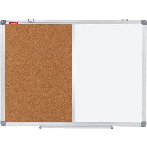 Доска комбинированная BRAUBERG Extra 238182 белый/коричневый 45x60см