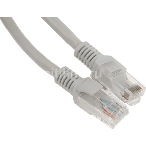 Патч-корд PREMIER PP6U-2M литой (molded), UTP, кат.6, 2м, 4 пары, 24AWG, алюминий омедненный, многожильный, серый