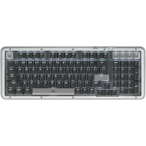 Клавиатура Logitech Amber K98M, беспроводная, USB, Bluetooth/Радиоканал, механическая, графитовый [920-013040]