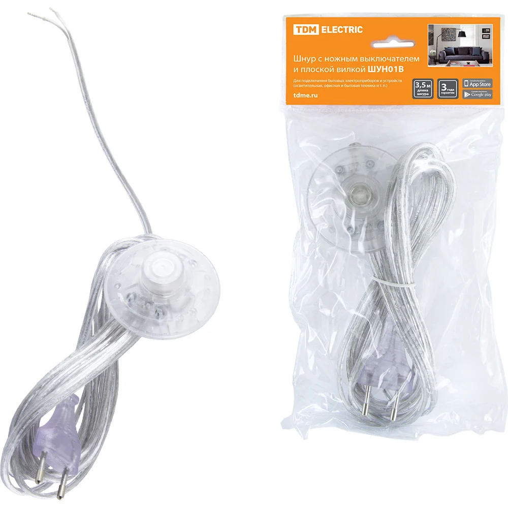 Прозрачный шнур TDM ELECTRIC шун01в SQ1305-0064