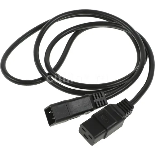 Шнур питания Rem (R-16-Cord-C19-C20-1.8) C19-C20 проводник.:3x1.5мм2 1.8м 220В 16А (упак.:1шт) черны