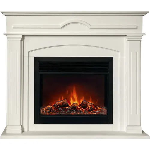 Электрокамин REALFLAME Mirra 26 WT/MoonBLaze BL пастельно-белый