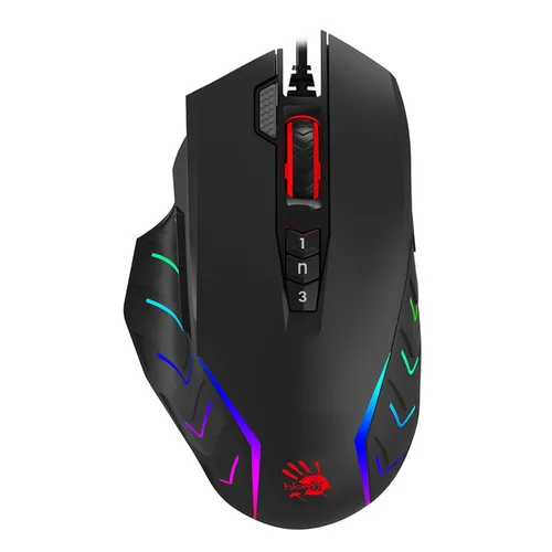 Мышь проводная A4TECH Bloody J95s, игровая, оптическая, USB, 8000dpi, черный [j95s stone black activated]