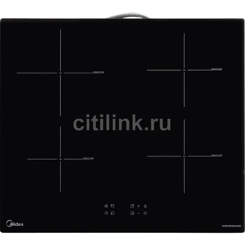 Индукционная варочная поверхность Midea MIH64103, конфорок: 4 шт., стеклокерамика, независимая, черный