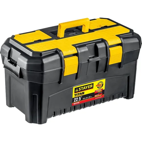 Ящик для инструментов Stayer 38016-22, черный