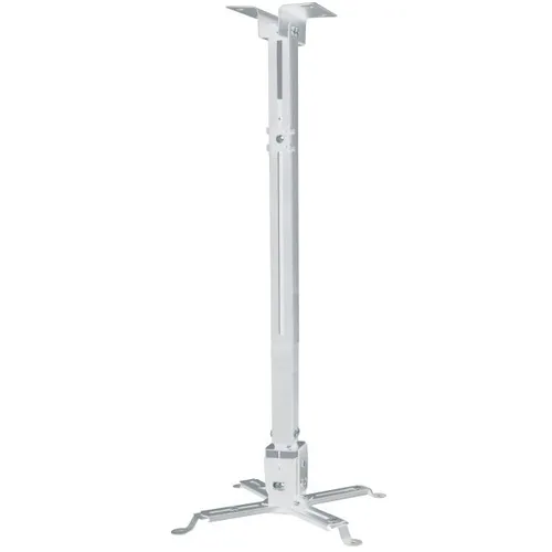 Кронштейн для проектора Buro PR04-100W, до 20кг, потолочный, поворот и наклон, белый