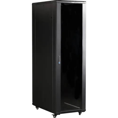 Шкаф серверный LanMaster TWT-CBB-47U-6X10-G1 напольный, стеклянная передняя дверь, 47U, 600x2277x1000 мм